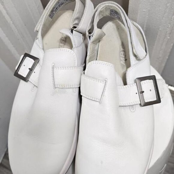 MBT Imara Rocker White Clogs Leather Mules Women's Size 10🌴 - Picture 6 of 8